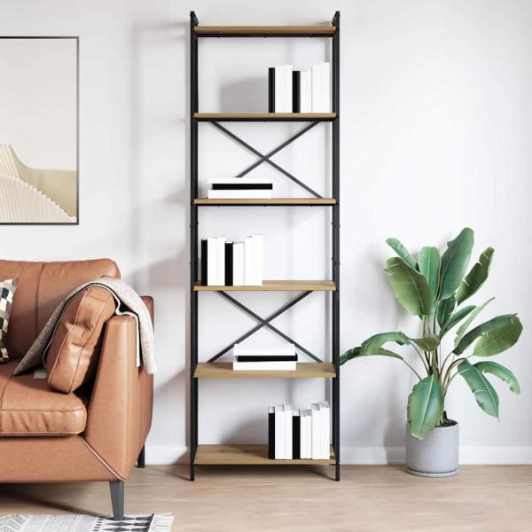 Bücherregal Eiche handwerklich 60 x 30 x 188 cm