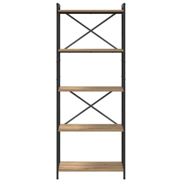 Bücherregal Eiche handwerklich 60 x 30 x 153 cm Holzwerkstoff