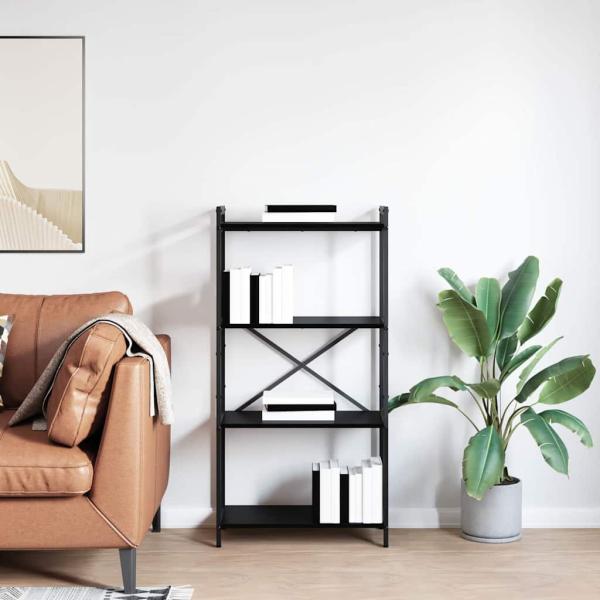Bücherregal Schwarze Eiche 60 x 30 x 118 cm Holzwerkstoff