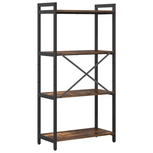 Bücherregal 60 x 30 x 120 cm Holzwerkstoff Geräucherte Eiche