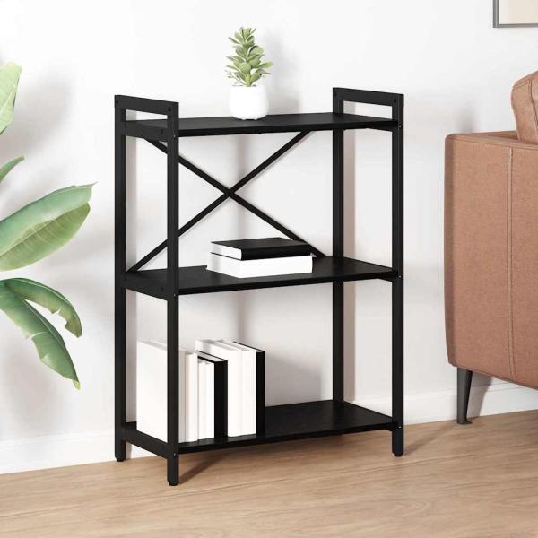 ARDEBO.de - Bücherregal Schwarze Eiche 60 x 30 x 83 cm Holzwerkstoff