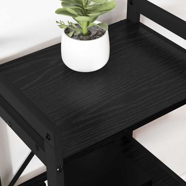 Bücherregal Schwarze Eiche 60 x 30 x 83 cm Holzwerkstoff
