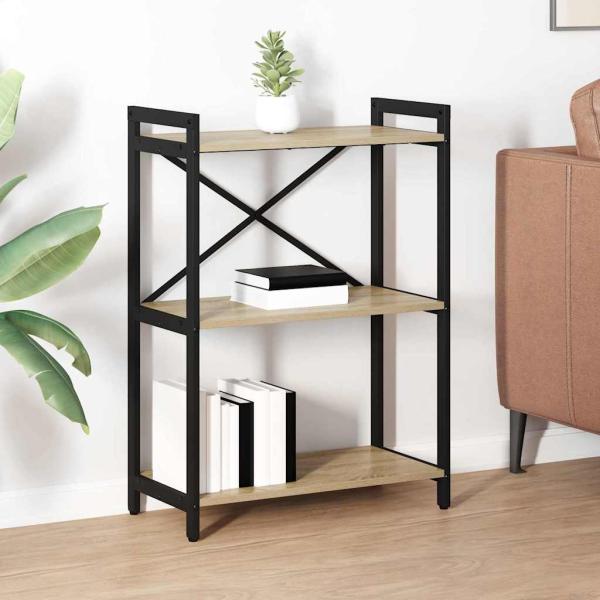 ARDEBO.de - Bücherregal Sonoma Eiche 60 x 30 x 83 cm Holzwerkstoff