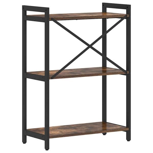 Bücherregal Räuchereiche 60 x 30 x 83 cm Holzwerkstoff