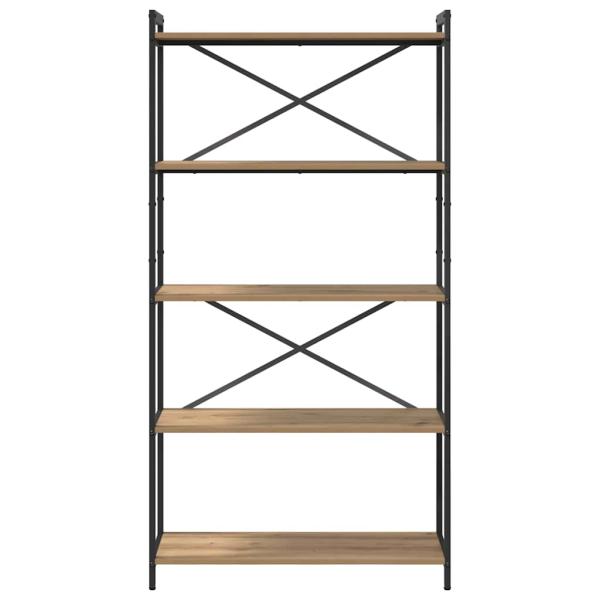 Bücherregal Eiche handwerklich 80 x 30 x 153 cm Holzwerkstoff