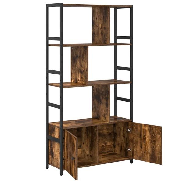 Regal Rauch-Eiche 80 x 30 x 155,5 cm Holzwerkstoff