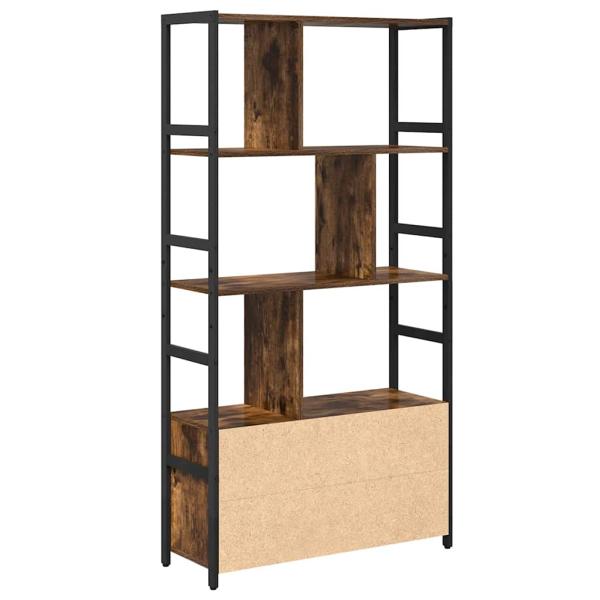 Regal Rauch-Eiche 80 x 30 x 155,5 cm Holzwerkstoff