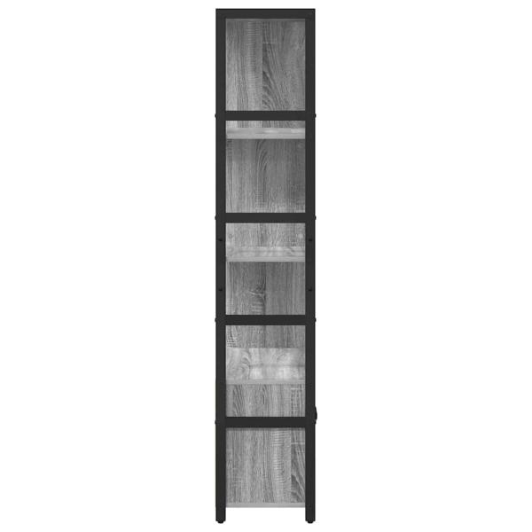 Regal Grau sonoma 80 x 30 x 155,5 cm Holzwerkstoff