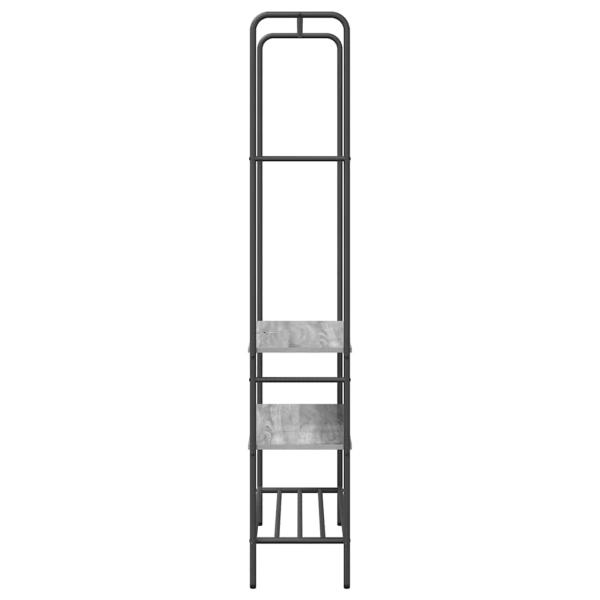 Kleiderständer mit Regalen Grau Sonoma 77 x 30 x 171 cm