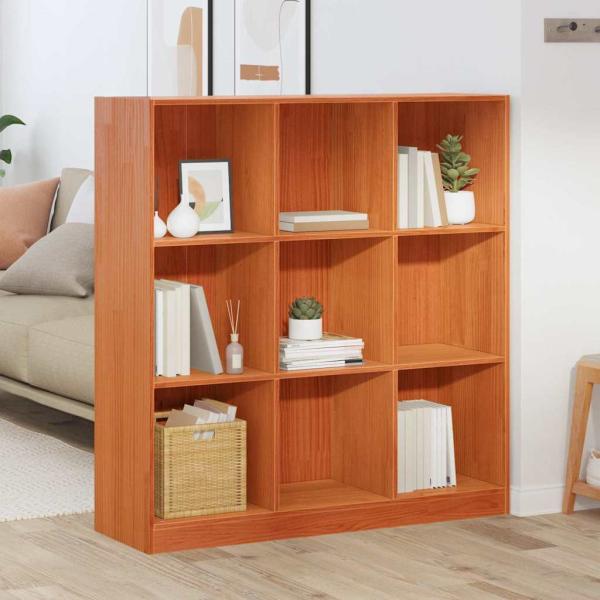 ARDEBO.de - Bücherregal / Raumteiler Wachsbraun 104 x 33 x 110 cm