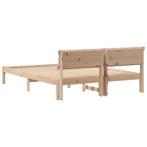 Bettgestell Braun 150 x 200 cm Kiefernholz