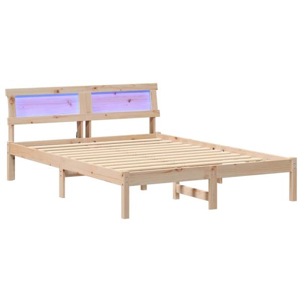 Bettgestell Braun 135 x 190 cm Kiefernholz