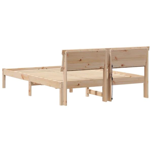 Bettgestell Braun 135 x 190 cm Kiefernholz