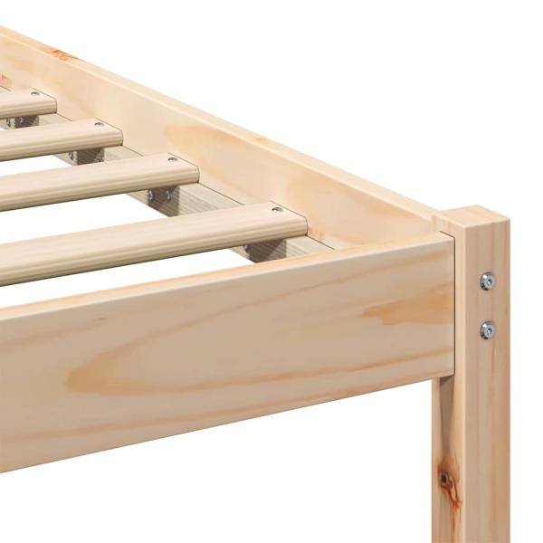 Bettgestell Braun 135 x 190 cm Kiefernholz