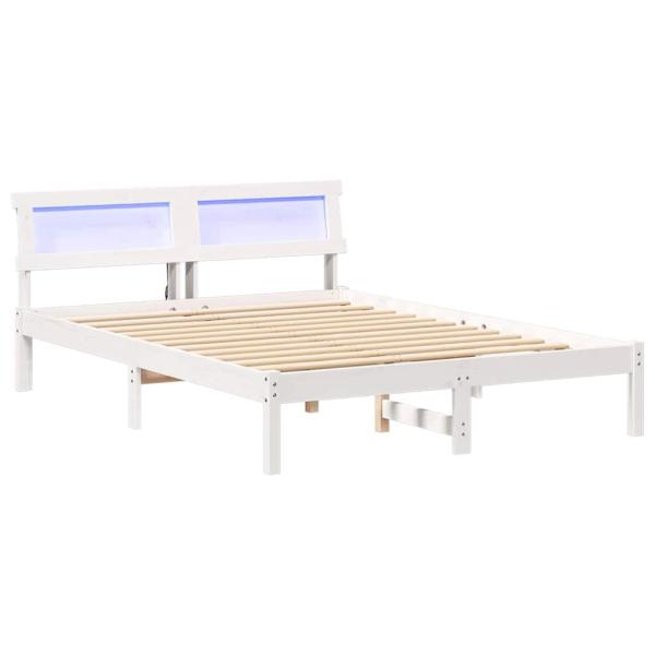 Bettgestell Weiß 120 x 190 cm Kiefernholz