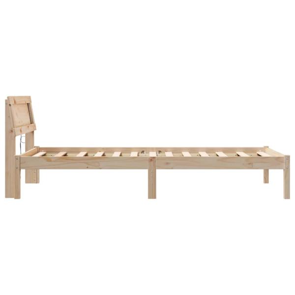 Bettgestell Braun 90 x 190 cm Massivkiefer