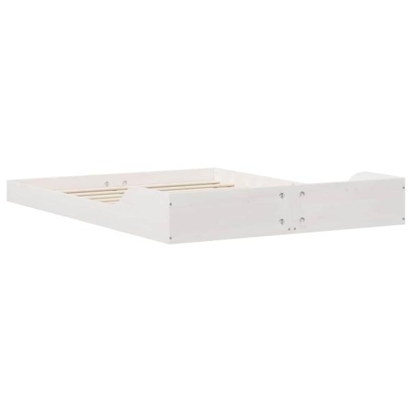 Bettgestell Weiß 120 x 190 cm Kiefernholz