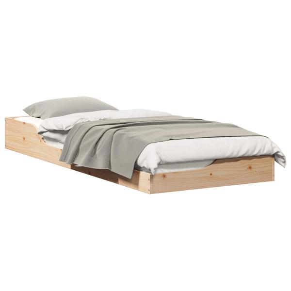 Bettrahmen Braun 80 x 220 cm Massives Kiefernholz