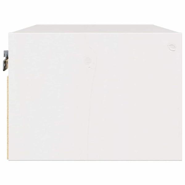 Wandmontierter Nachttisch 2 pcs Weiß 50 x 32,5 x 24 cm