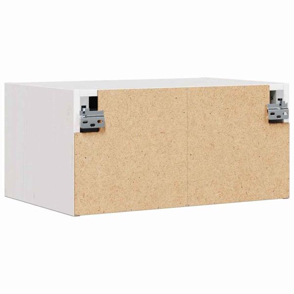 Wandmontierter Nachttisch 2 pcs Weiß 50 x 32,5 x 24 cm
