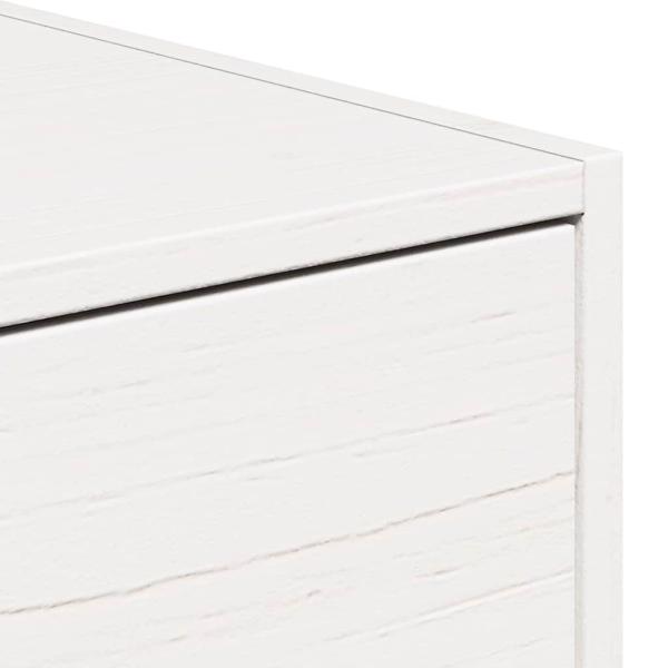 Wandmontierter Nachttisch 2 pcs Weiß 50 x 32,5 x 24 cm