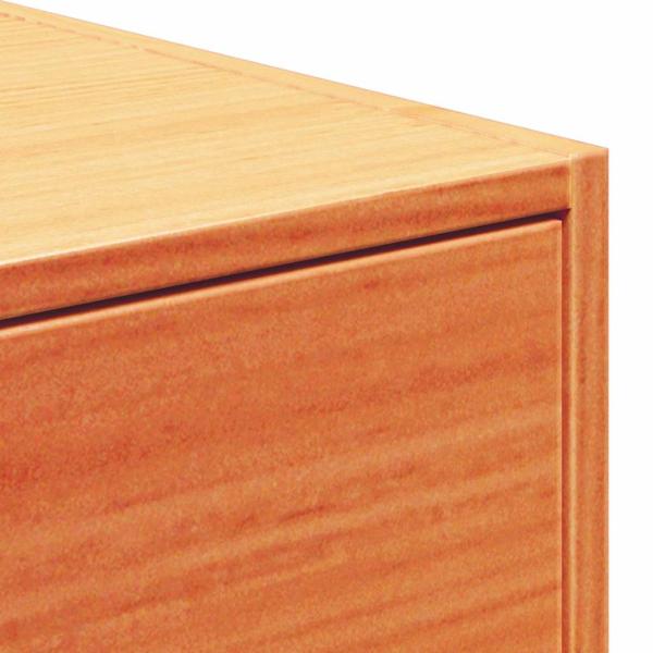 Wandmontierter Nachttisch Wachsbraun 50 x 32,5 x 24 cm