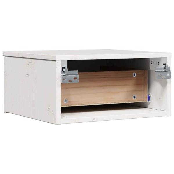 Wandmontierter Nachttisch 2 pcs Weiß 37 x 35 x 18,5 cm