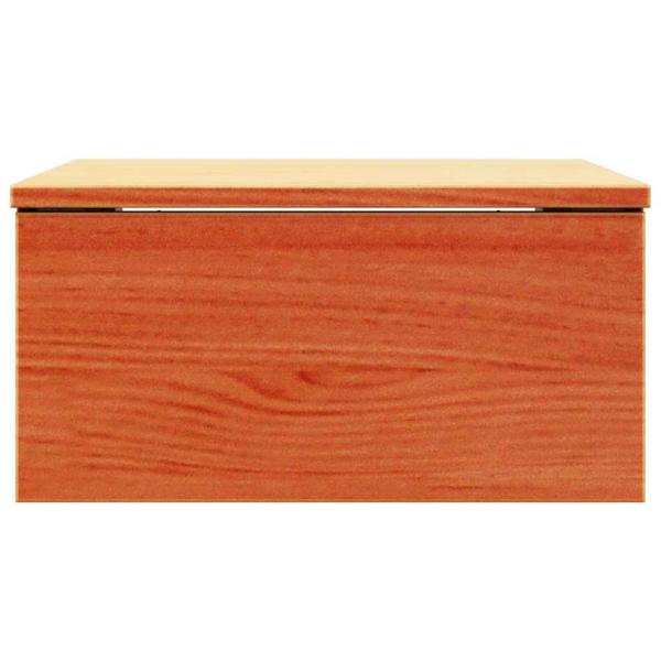 Wandmontierter Nachttisch Wachsbraun 37 x 35 x 18,5 cm