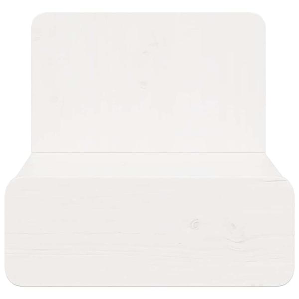 Wandmontierter Nachttisch 2 pcs Weiß 44 x 32,5 x 40 cm