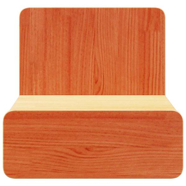 Wandmontierter Nachttisch 2 pcs Wachsbraun 44 x 32,5 x 40 cm