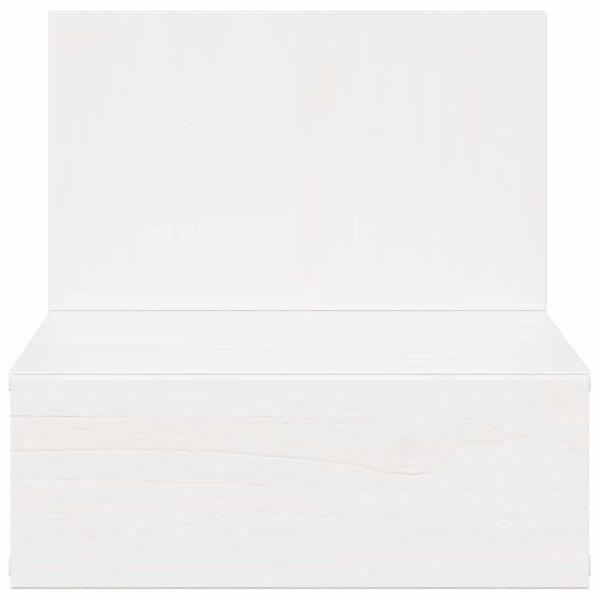 Wandmontierter Nachttisch 2 pcs Weiß 42 x 32.5 x 40 cm