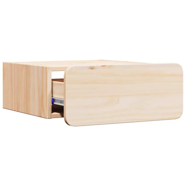 Wandmontierter Nachttisch 2 pcs Braun 39 x 34 x 16,5 cm