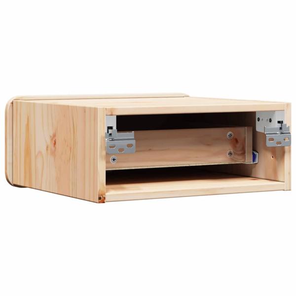 Wandmontierter Nachttisch 2 pcs Braun 39 x 34 x 16,5 cm
