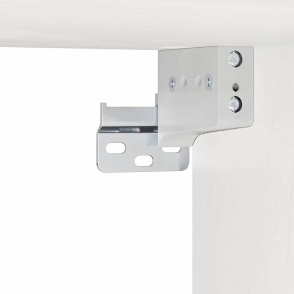 Wandmontierter Nachttisch 2 pcs Weiß 39 x 34 x 16,5 cm