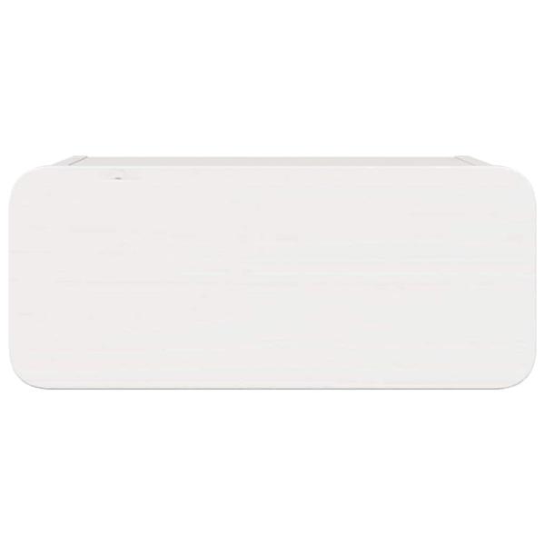 Wandmontierter Nachttisch 2 pcs Weiß 39 x 34 x 16,5 cm