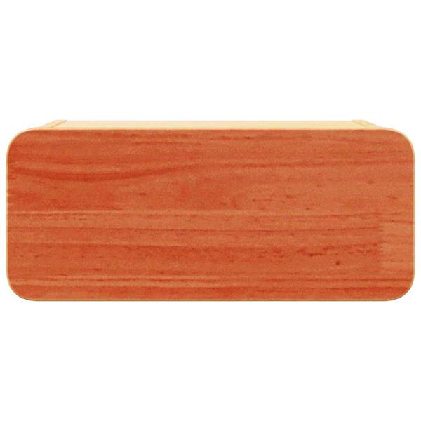 Wandmontierter Nachttisch Wachsbraun 39 x 34 x 16,5 cm