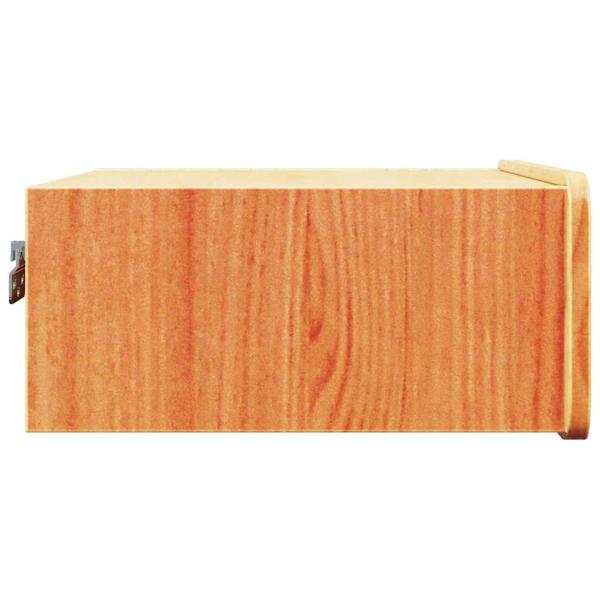 Wandmontierter Nachttisch 2 pcs Wachsbraun 39 x 34 x 16,5 cm