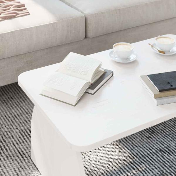 Couchtisch Weiß 80 x 50 x 31 cm Massivkiefer
