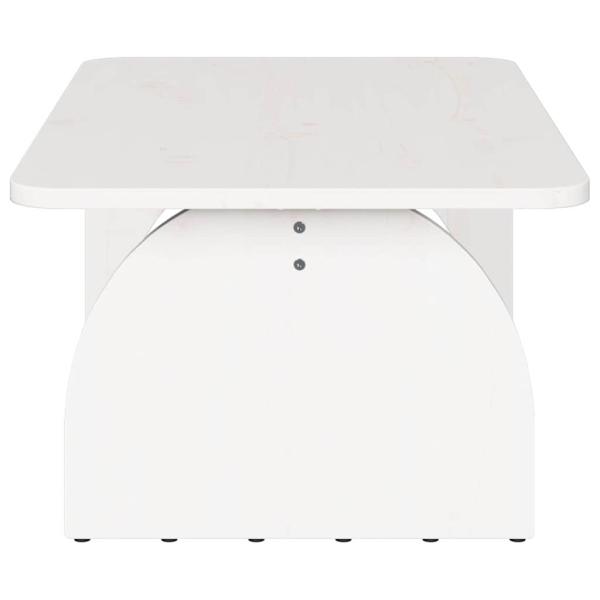 Couchtisch Weiß 80 x 50 x 31 cm Massivkiefer