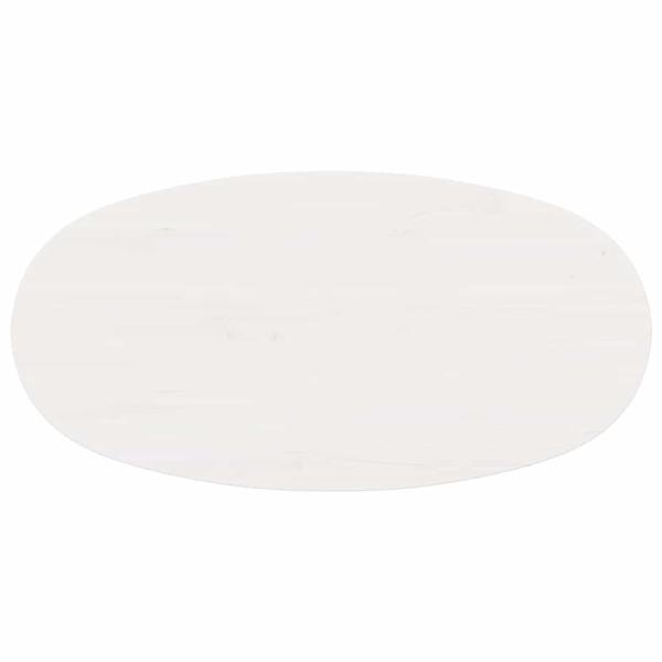 Couchtisch Weiß 80 x 40 x 35 cm Massivkiefer