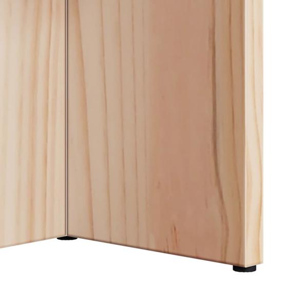 Couchtisch Natur 80 x 39,5 x 35 cm Massivkiefer