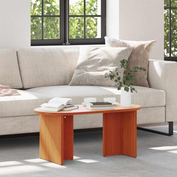 ARDEBO.de - Couchtisch Wachsbraun 80 x 39,5 x 35 cm Massivkiefer