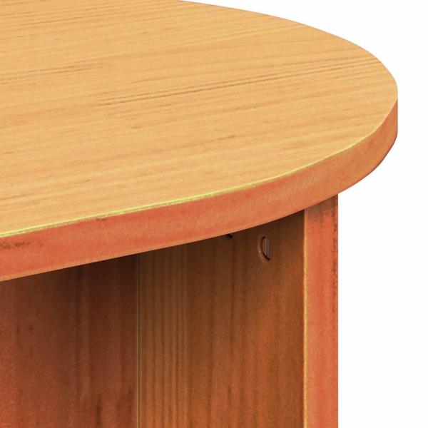Couchtisch Wachsbraun 80 x 39,5 x 35 cm Massivkiefer