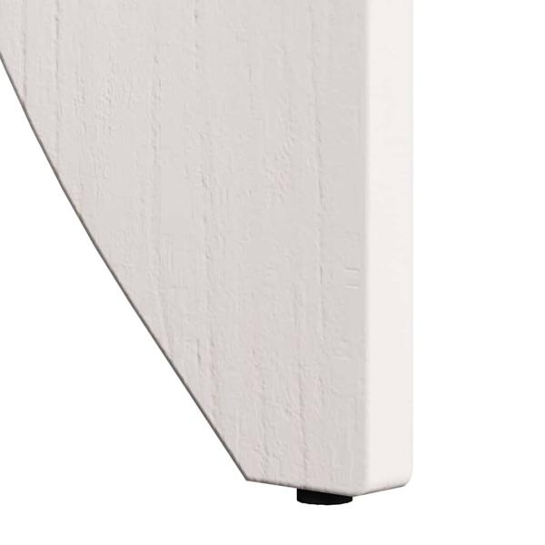 Kaffeetisch Set 2 pcs Weiß 41,5 x 41,5 x 44 cm Massivkiefer