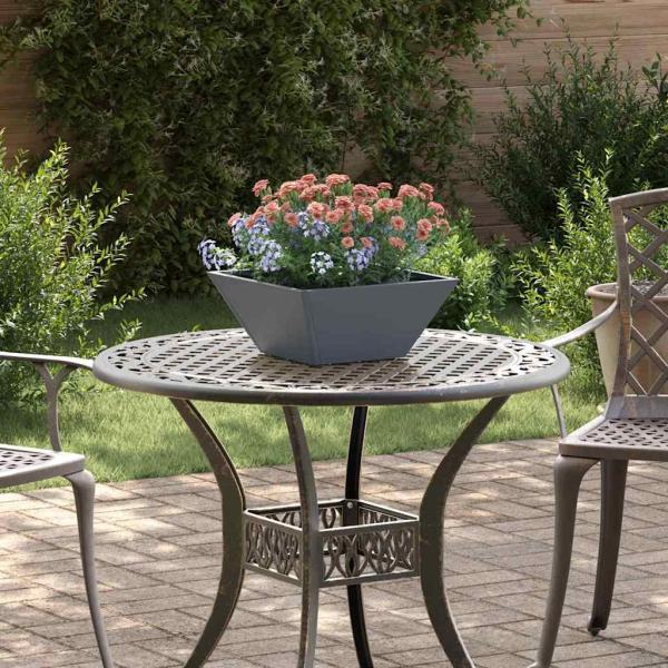 ARDEBO.de - Kunststoff-Pflanzer 5 pcs Anthrazit 35 x 35 x 15 cm Stahl