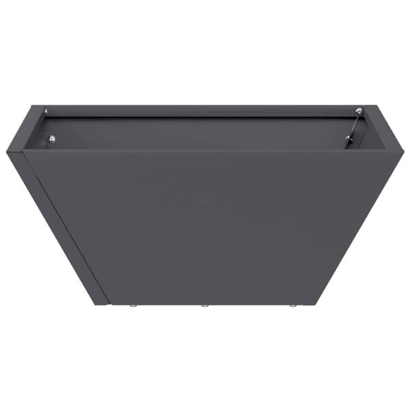 Kunststoff-Pflanzer 5 pcs Anthrazit 35 x 35 x 15 cm Stahl