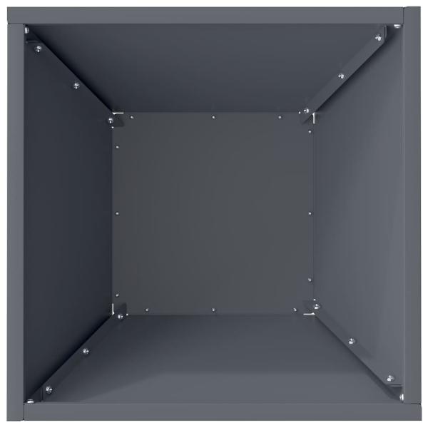 Kunststoff-Pflanzer 5 pcs Anthrazit 35 x 35 x 15 cm Stahl