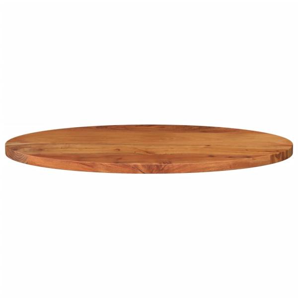 Tischplatte 80x40x3,8 cm Oval Massivholz Akazie