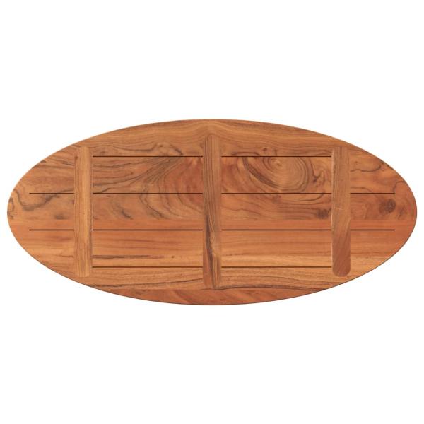 Tischplatte 140x60x3,8 cm Oval Massivholz Akazie