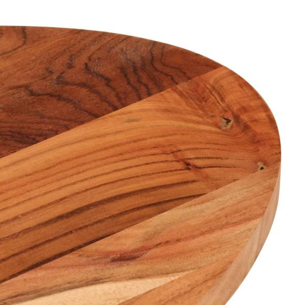 Tischplatte 140x60x3,8 cm Oval Massivholz Akazie
